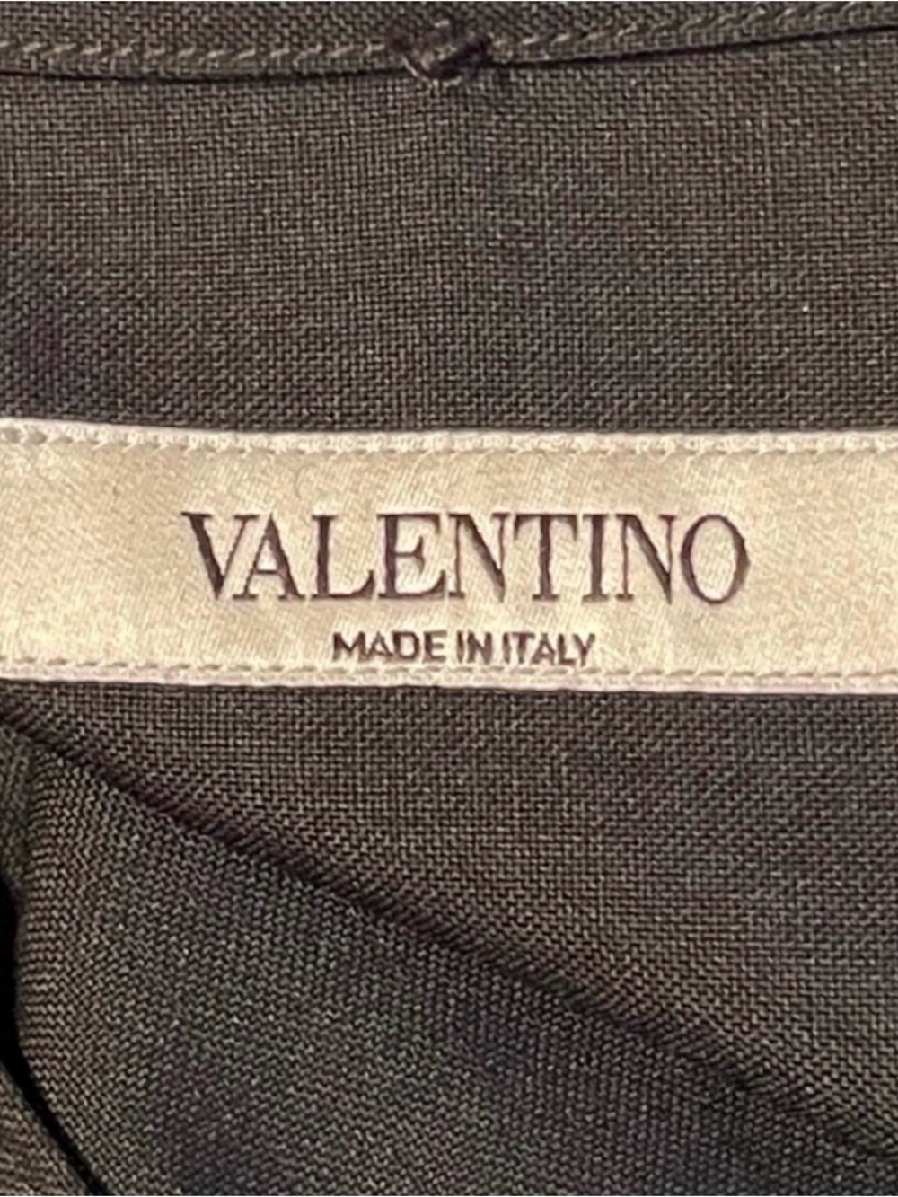 Valentino Black Shirt with White Piping - Picture 7 of 7